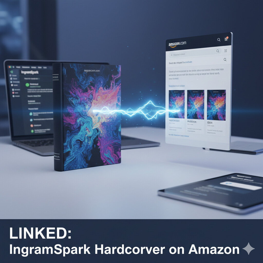 link IngramSpark hardcover to Amazon